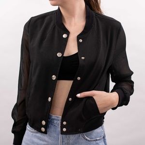 Brandy Melville light bomber jacket